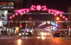 Trang trí thành phố Cẩm Phả chào mừng năm mới Mậu Tuất năm 2018