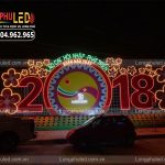 Trang trí thành phố Lào Cai chào mừng năm mới 2018